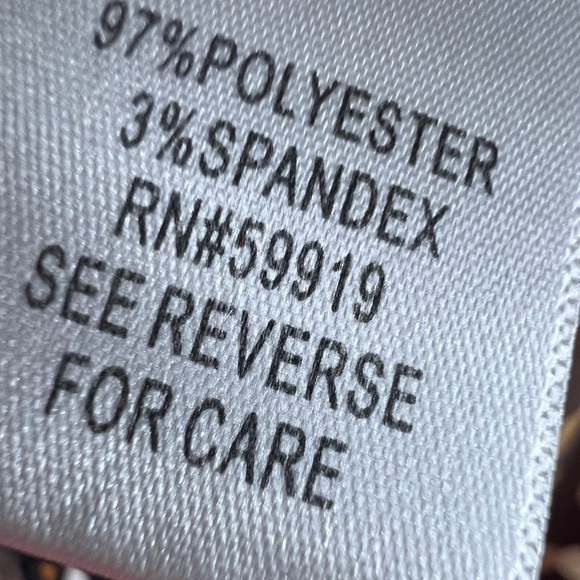 394. Croft and barrow womenās stretch blouse with tie STUNNING autumn colors - Picture 9 of 12